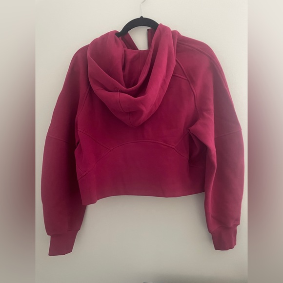 Lululemon Scuba Oversized Half Zip Pomegranate - Picture 4 of 5